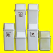 60L 가정 적층 휴지통 모리 40L 분리수거함 4p 재활용, 1개, 모리 휴지통 (40L 블랙 4p)