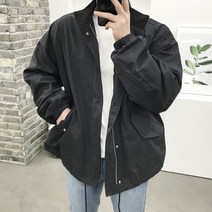용된다 남자 오버핏 숏 야상자켓 사파리 점퍼