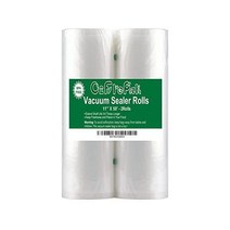 O2frepak 2팩(총 100피트) 11x50 롤 진공포장 백 롤 BPA 프리 헤비 듀티 진공 식품 실러 보관 크기 롤로 절단 수비드에 적합, 11 x 50 (2 Pack)