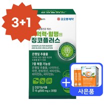 코오롱제약 기억력 혈행엔 징코 플러스 500mg 30정 1박스