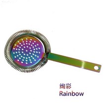 칵테일 쉐이커 세트 조주기능사 바텐더 해골과 전갈 바 스트레이너 튀어 나와 스테인레스 스틸 디럭스 도구, Rainbow 4