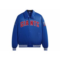 [정품] Kith x NFL Giants Satin Bomber Jacket Current 348669