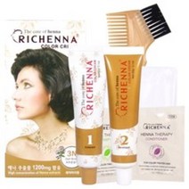 리체나 칼라 크림 염색약(헤나), 5C 초코브라운, 1개