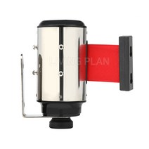 리빙플랜 벽걸이 자동벨트차단봉 고급형1개 국산생산 폭5cm/길이3M, 흑색, 흑색