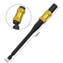 핸드드릴1/4 "육각 생크 마그네틱 피보팅 나사 드릴 팁 88/145mm 빠른 변경 잠금 비트 홀더 목공 수, [07] 145mm Black-Yellow