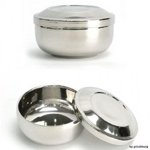 HJK757595온도유지에 좋은 이중구조 스텐 밥공기 밥그릇 합식기 10.3x5cm 1p, 상세페이지 참조