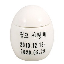 바이펫코리아 기능성 반려동물 유골함 스크류형태 잠금방식 캡슐백자(소) [강아지 고양이유골함]