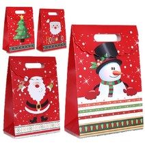 크리스마스 종이쇼핑백 가방 벨크로박스 16cm호호산타