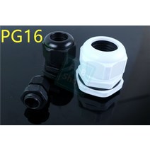 견고한 10pcs IP68 PG16 10-14MM 방수 나일론 케이블 글 랜드 없음 개스킷 플라스틱 커넥터, 한개옵션1, 01 whlte