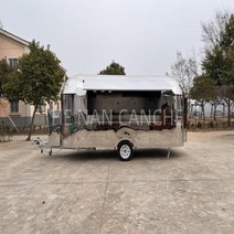푸드트럭 트레일러 스트리트 모바일 더블 데커 커피 푸드 패스트 트럭