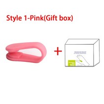 손마사지기 안마 지압 가락 관절 착용 가능한 두통 완화 긴장 긴장을 풀다 머리 통증 관절염 치료 건강 관리 손 손가락, 스타일 1-핑크 박스