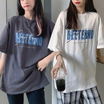 러브핑코 여성 비테르노 여름 빅사이즈 반팔 티셔츠 2개