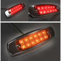 화물차 LED 차폭등 12V 24V 시그널램프 윙바디 코너등, (선택4번)알루미늄레드