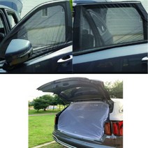 설치 간편 SUV 차박 모기장 햇빛가리개(기본 2p 앞창문 뒷창문 트렁크 세트 구매시 할인), 앞+뒤+트렁크 세트