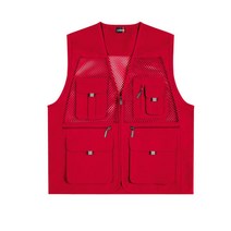 랜더스 시원한 착용감 행사용 조끼 레드 캐주얼패션 세련된디자인 코디하기좋은 개성있는 세련된스타일