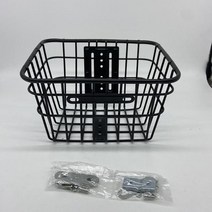 전기 자전거 바구니 미니벨로 핸들 가방 자전거 금속 바구니 핸들 사이클링 캐리지 파우치 인치 자전거 액세서리 용 가방 운반 케이스, 검은색