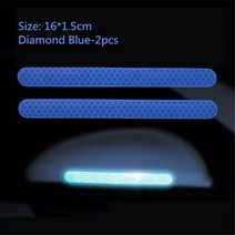 자동차 경고 스티커 테이프 반사 스트립 아우디 a6 c6 a4 b7 시트로엥 스코다 옥타비아 a7 테슬라전용 테슬, 03 파란