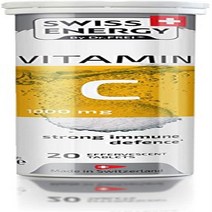 프라이 비타민 C 1000mg의 3 팩 발포성 정제 60 정에 의해 스위스 에너지