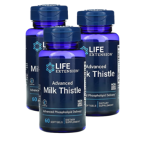 라이프익스텐션 밀크시슬 60정 밀크씨슬 실리마린 Milk Thistle 실리빈 3통