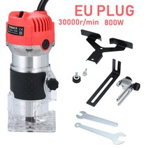 800W 30000rpm 목공 전기 트리머 목재 밀링 커터 조각 Slotting 트리밍 기계 핸드 라우터 머신, CHINA, EU PLUG-4