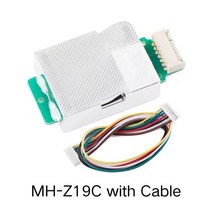 MH-Z19 적외선 CO2 센서 가스 모듈 NDIR 모니터 400-5000 0-5000ppm UART PWM, 06 MH-Z19E with Cable