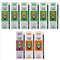 문화 더존 연필 12자루 고급 국산 연필, B심