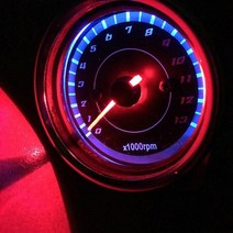 범용 LED 오토바이 타코미터 DC 12V 미터 13K RPM 혼다 스즈키 드롭쉽, 한개옵션0