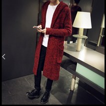 kirahosi 남성 캐쥬얼 니트 롱가디건