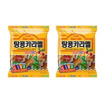 땅콩 카라멜 120g 2개 달콤한 카라맬 캬라멜 간식, 꿀도매꿀소매 본상품