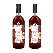 [포모나] 홍차시럽 1000ml (2개세트), 2개