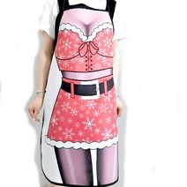 수입 여성 빅사이즈 앞치마 프린팅 어린이집 방수 원피스 린넨 카페, 단일사이즈, 인쇄