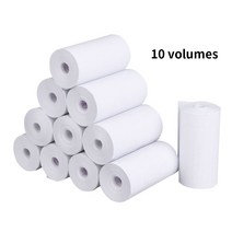 10 롤 영수증 감열지 57x30mm 인쇄 라벨 롤 모바일 POS 사진 프린터 금전 등록기 용지 사무실 문구, type0