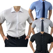 포시즌셔츠 슬림핏 4칼라 반팔 여름 남자 와이셔츠 정장 오피스룩셔츠 남성 남방코디 빅사이즈