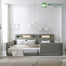 롱크 슈퍼싱글침대/퀸침대 (그레이), 슈퍼싱글침대