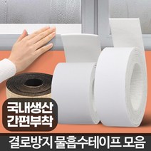 물흡수테이프 베란다창문결로 현관문 습기 시트지, 물흡수테이프 4M