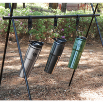 캠핑 텀블러 글램핑캠핑장 오토캠핌장 사용, 카키