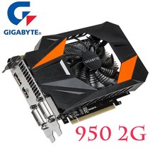 그래픽카드 데스크탑 CPU 기존 GIGATE GTX950 2GB 비디오 카드 nVIDIA VGA 용 128Bit GDDR5 그래픽 Geforce GTX 950 9502G 750 T
