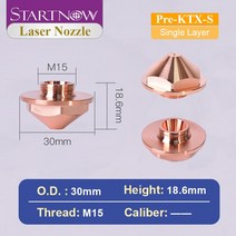 용접 스테이플러 Startnow 파이버 레이저 커팅 노즐 Precitec SP 시리즈 용 단일 이중층 HANS 머신 부품 Dia28mm, [04] 1.4, [05] Pre-KTX-S