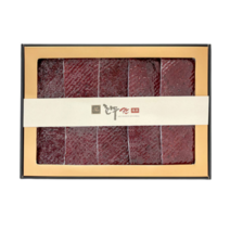 칸육포 촉촉통통 수제 쇠고기 육포 선물세트 + 쇼핑백, 1세트, 300g