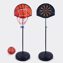 농구와 다트 2IN1게임기 부모와 함께 스텐드형 농구골대 자석다트, 본상품선택