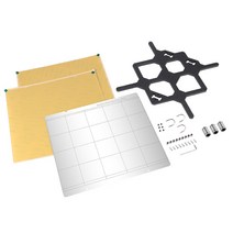 YSSHOP Prusa I3 Mk3 용 3D 프린터 키트 플랫폼 가열 핫 베드 Y 축 서포트 플레이트, 253.8x241mm, 다색, 스틸