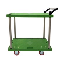 2단운반차 대형 병원 화물 대차 핸드 카트 단높이 550mm 신원