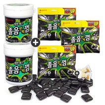 롯데 졸음껌(용기 87g) 2통+(리필 105g) 3봉(+밀크츄 2개포함), 1set