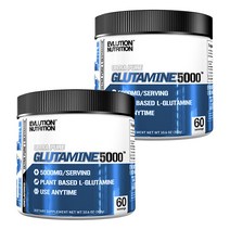 EVLUTIONNUTRITION 울트라 퓨어 글루타민 5000mg 언플레이버드, 300g, 2개