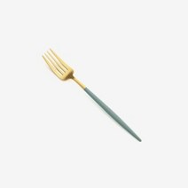 모노뜨 [큐티폴] 고아 도브블루골드 디저트 포크, 단품