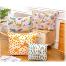 부직포 다용도 가방 이불보관 수납 물놀이 여행 어린이집 50X35 소형 1개 랜덤