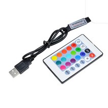 원격 제어 LED 조명 24 키 IR 블루투스 WIFI RGB Led 스트립 컨트롤러 조광기, [01] Without Bluetooth