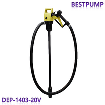 덕신양행 고속 급유 전동식 오일드럼펌프 DEP-1403-20V, 펌프+아답터, 플라스틱관, 2미터