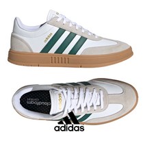 아디다스 남성 화이트 GREEN STRIPE GRADAS 테니스화