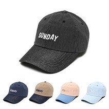 SUNDAY 선데이 핀 스트라이프 볼캡 남자 여자 커플모자